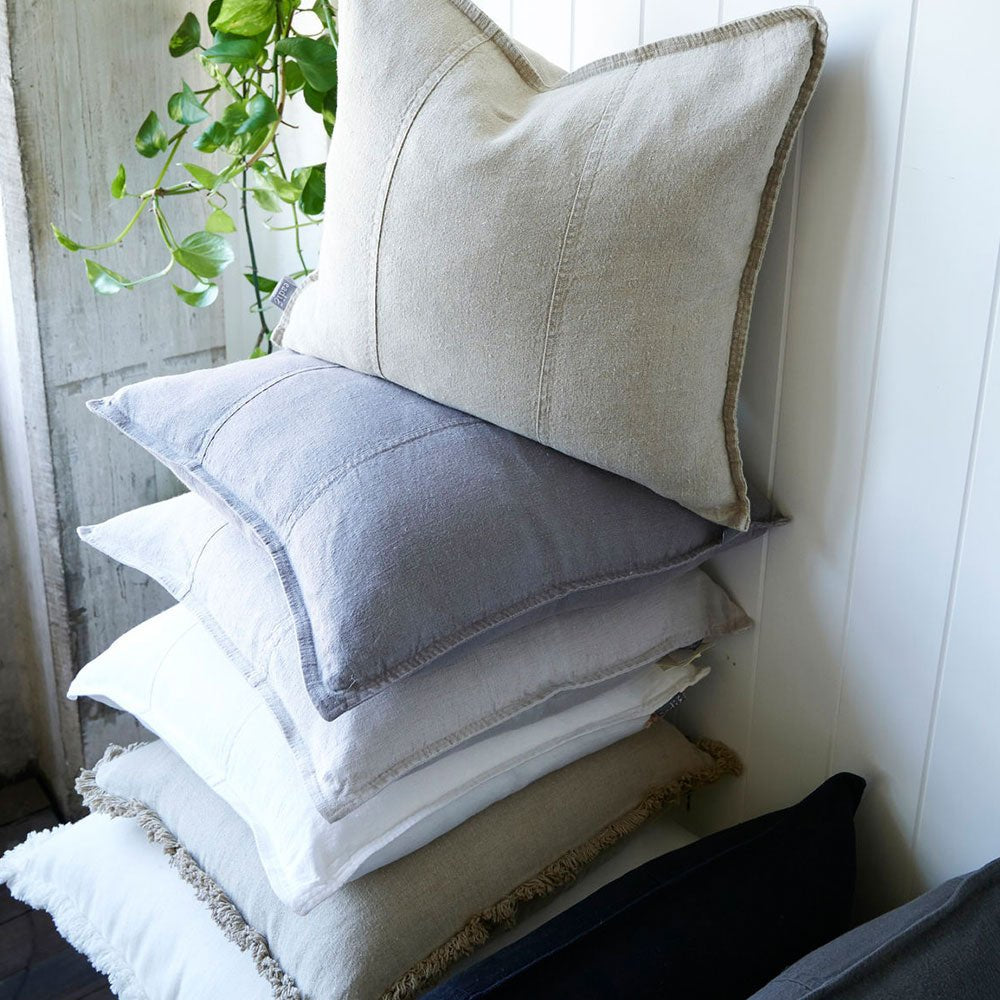 Luca Linen Cushion - Slate