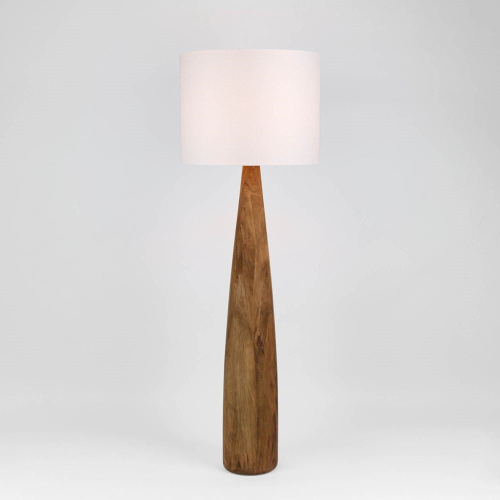 Samson Wood Floor Lamp White