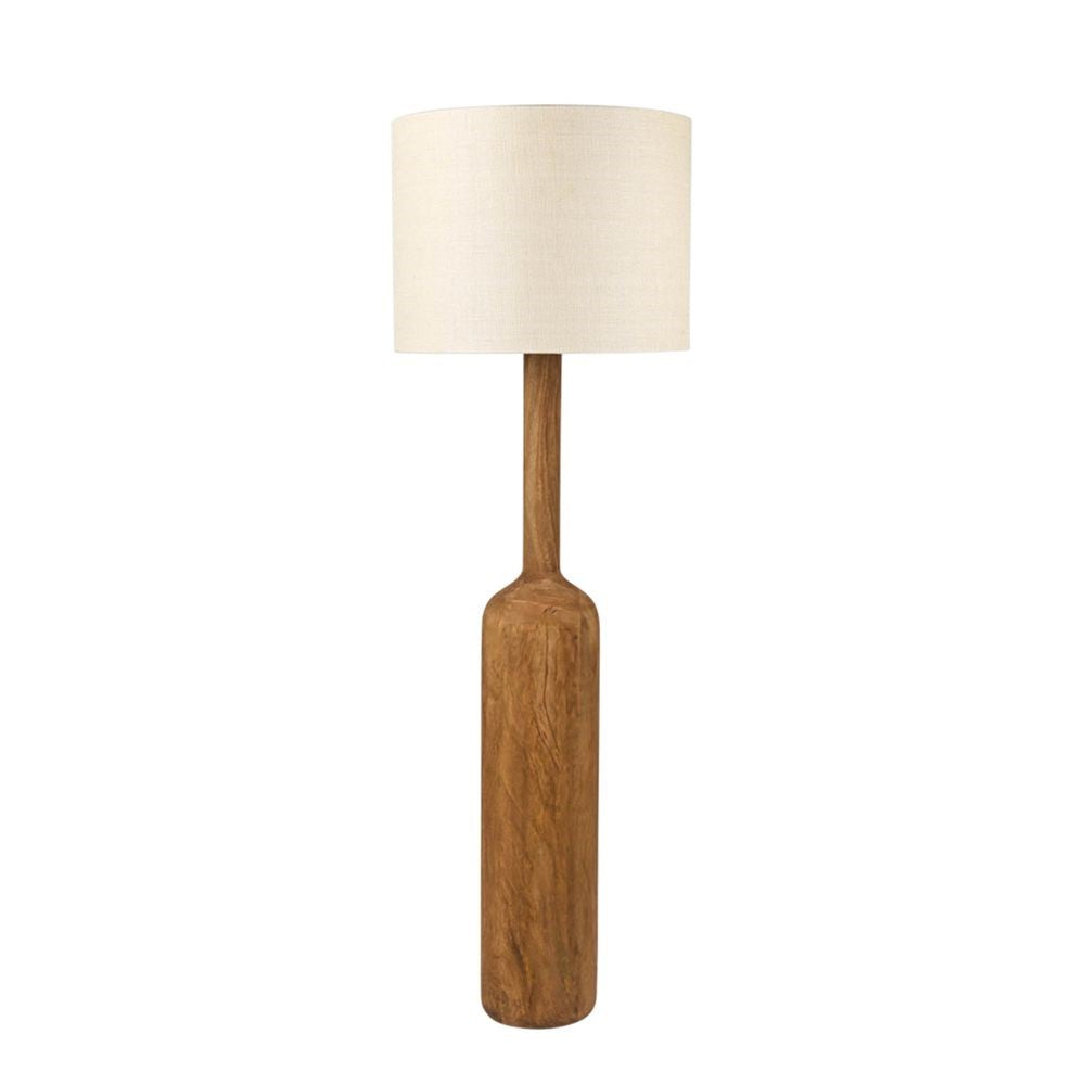 Flask Wood Floor Lamp Natural