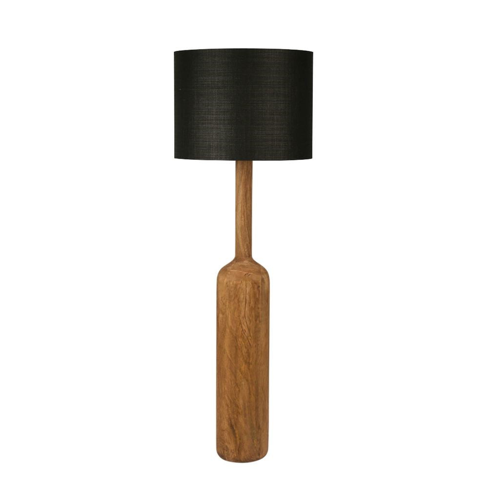 Flask Wood Floor Lamp Black