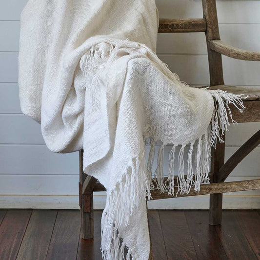 Bedouin Over Sized Throw - Ivory