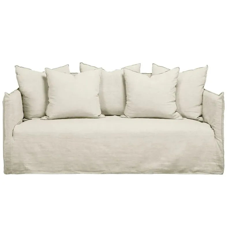 Como Linen Sofa Oatmeal - 2.5 Seater