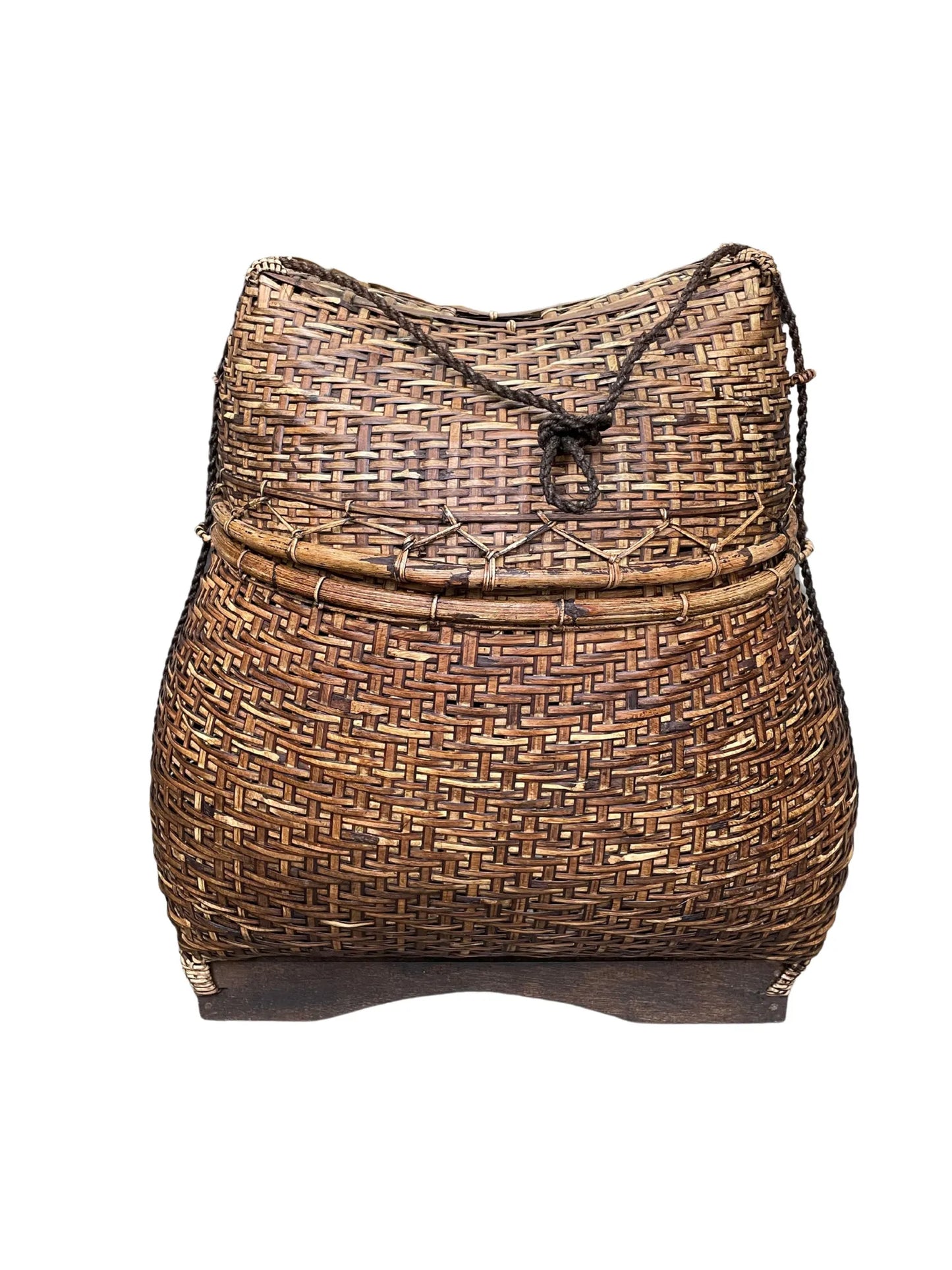 Gandek Wicker Lidded Basket