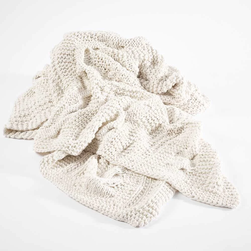 Heirloom Handwoven Throw - Off White