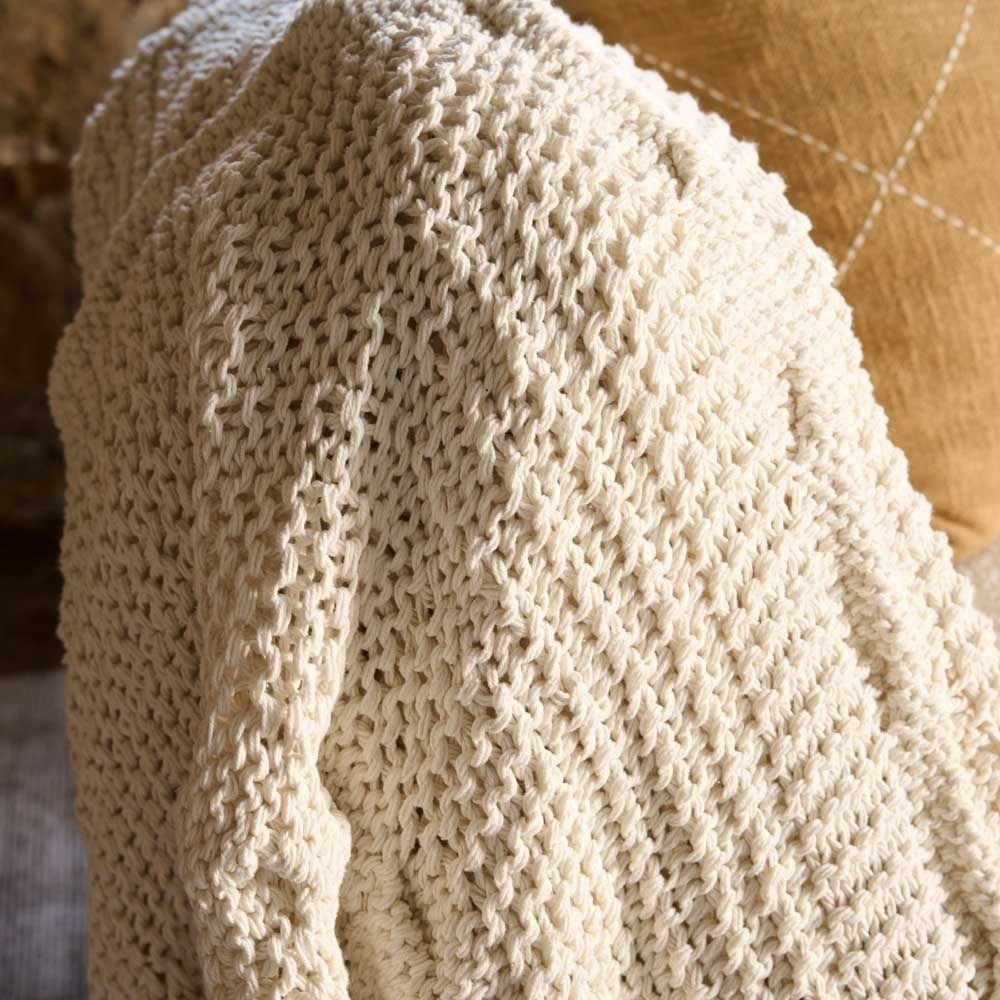 Heirloom Handwoven Throw - Off White