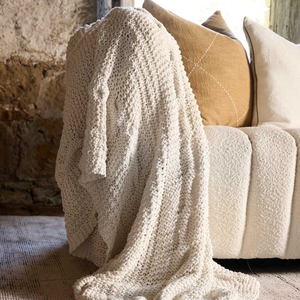 Heirloom Handwoven Throw - Off White