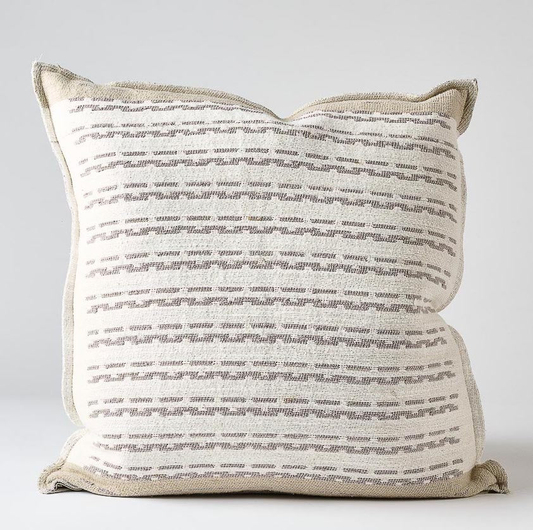 Hagen Cushion - Off White/Slate