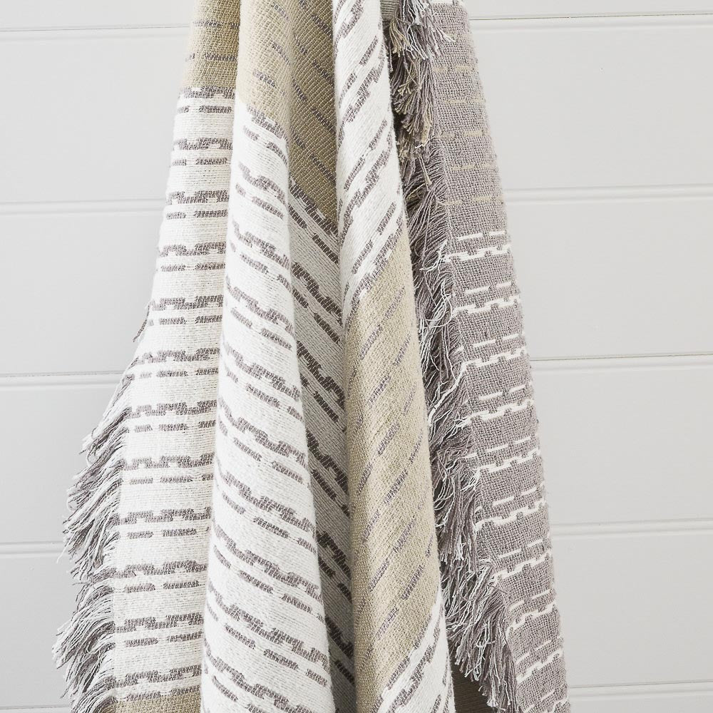 Hagen Throw - Off White/Slate