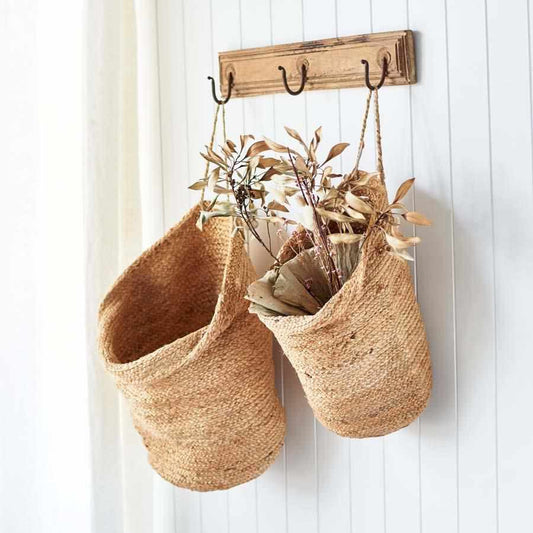 Handwoven Hanging Basket - Natural Jute