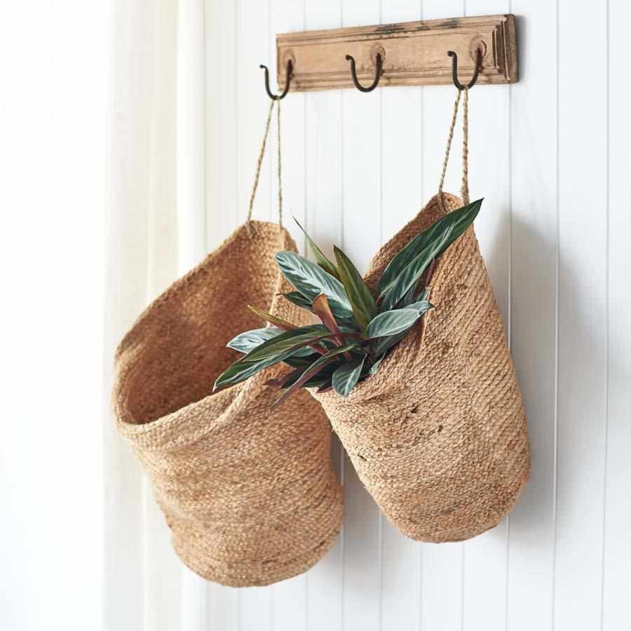 Handwoven Hanging Basket - Natural Jute