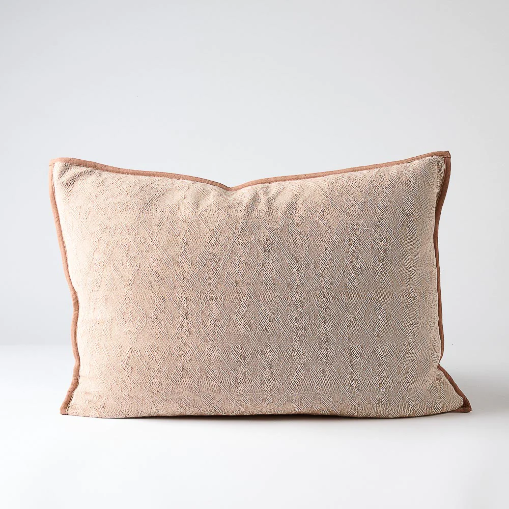 Helga Cushion - Clay/Off-White