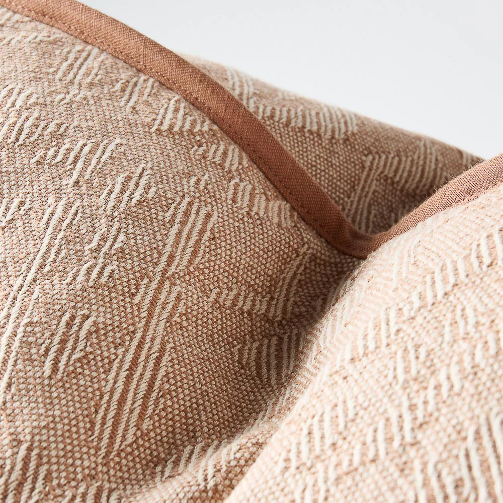 Helga Cushion - Clay/Off-White