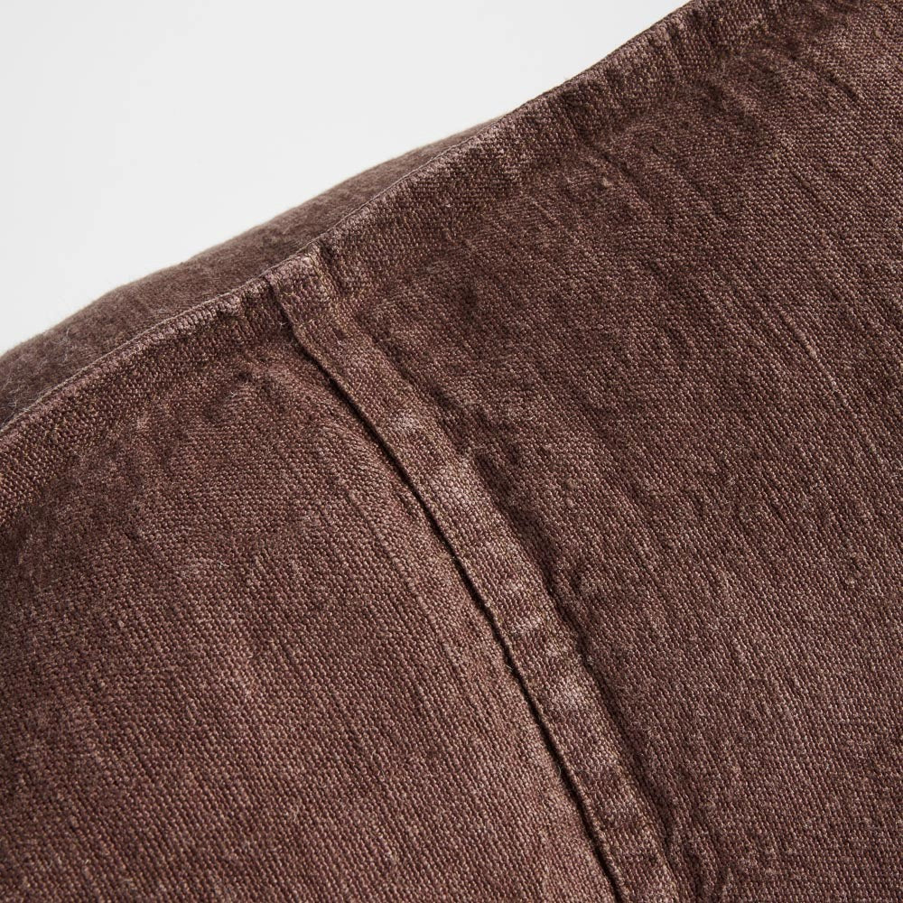 Luca Linen Cushion - Chocolate