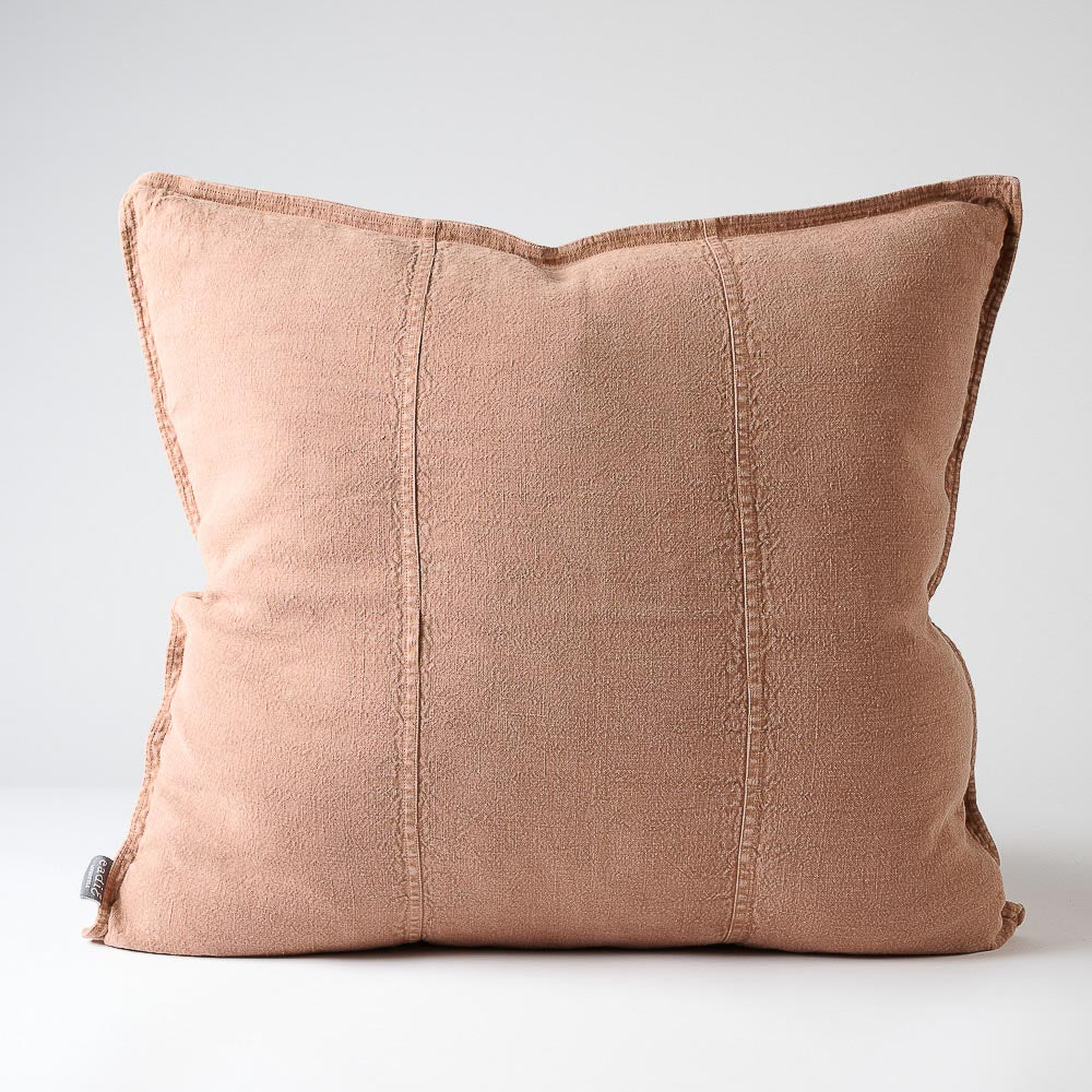 Luca Linen Cushion - Clay