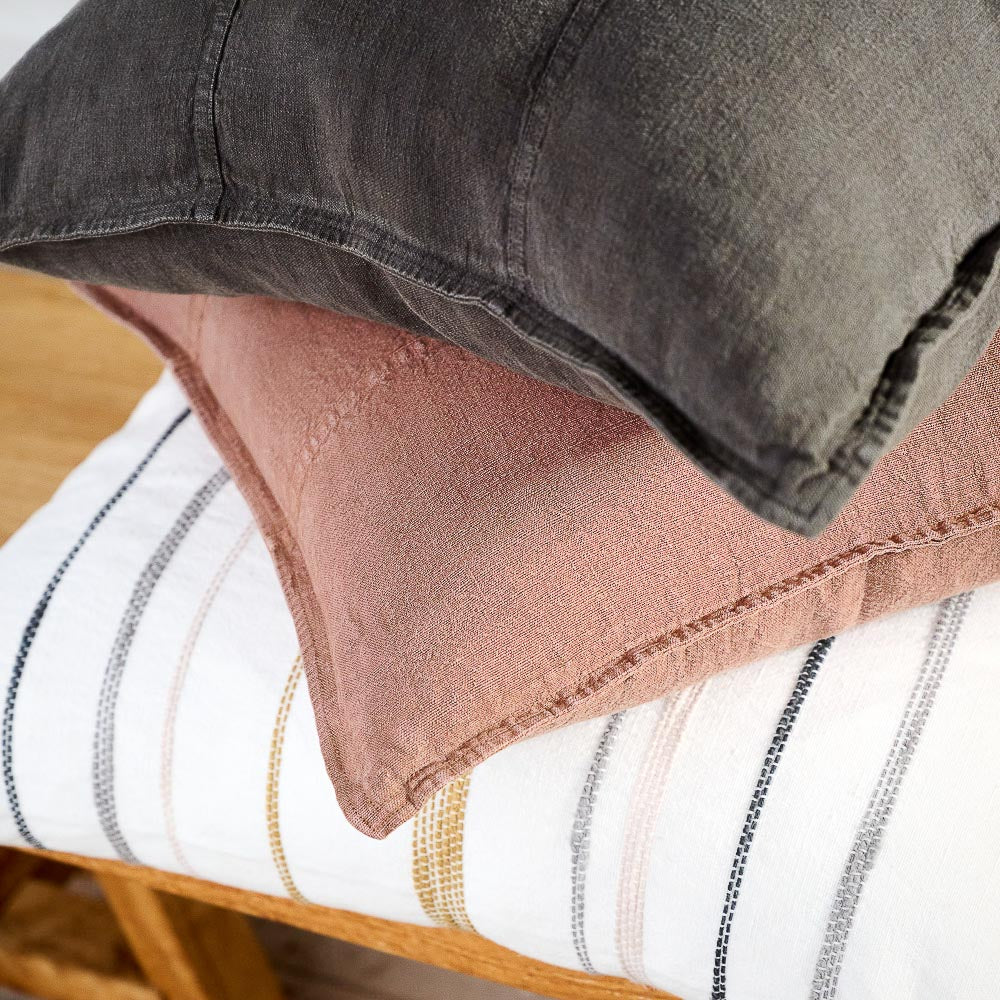 Luca Linen Cushion - Clay