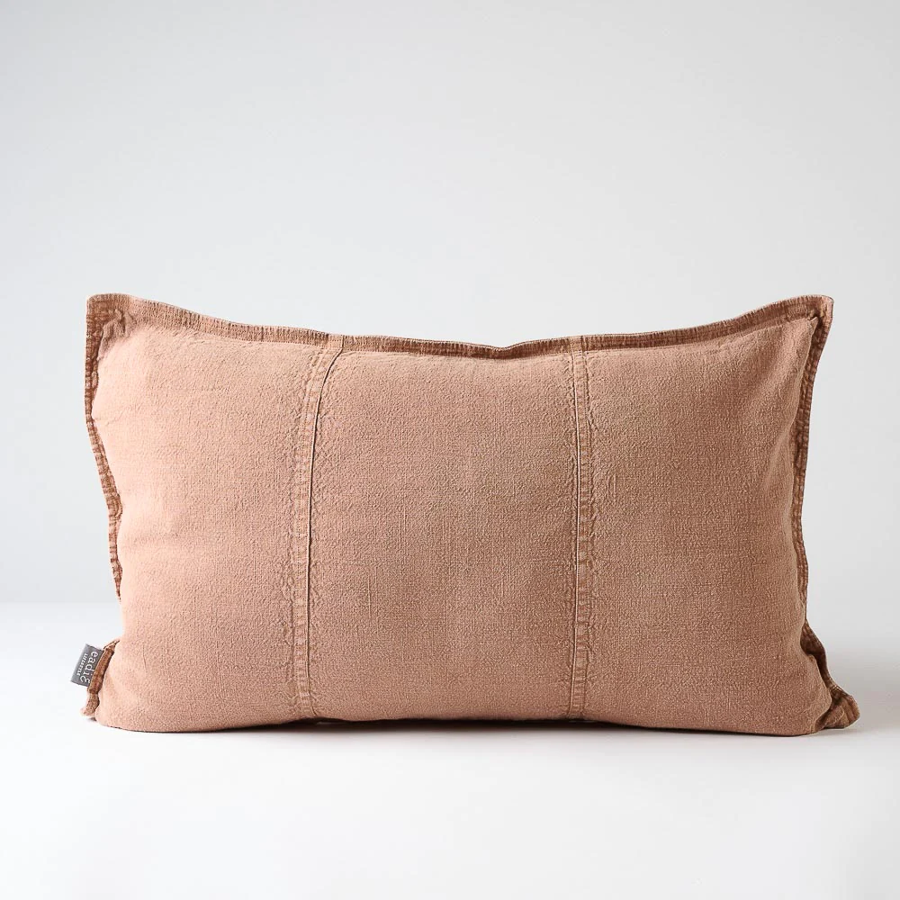 Luca Linen Cushion - Clay