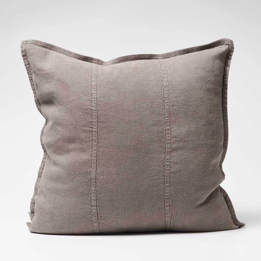 Luca Linen Cushion - Coal