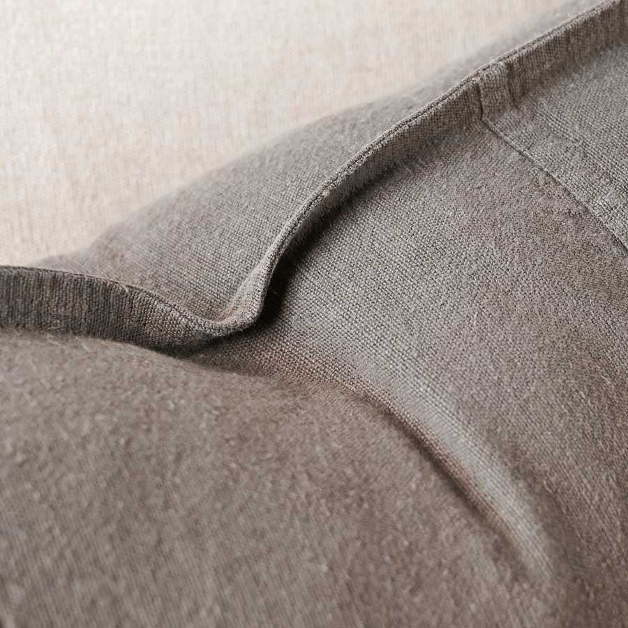 Luca Linen Cushion - Coal