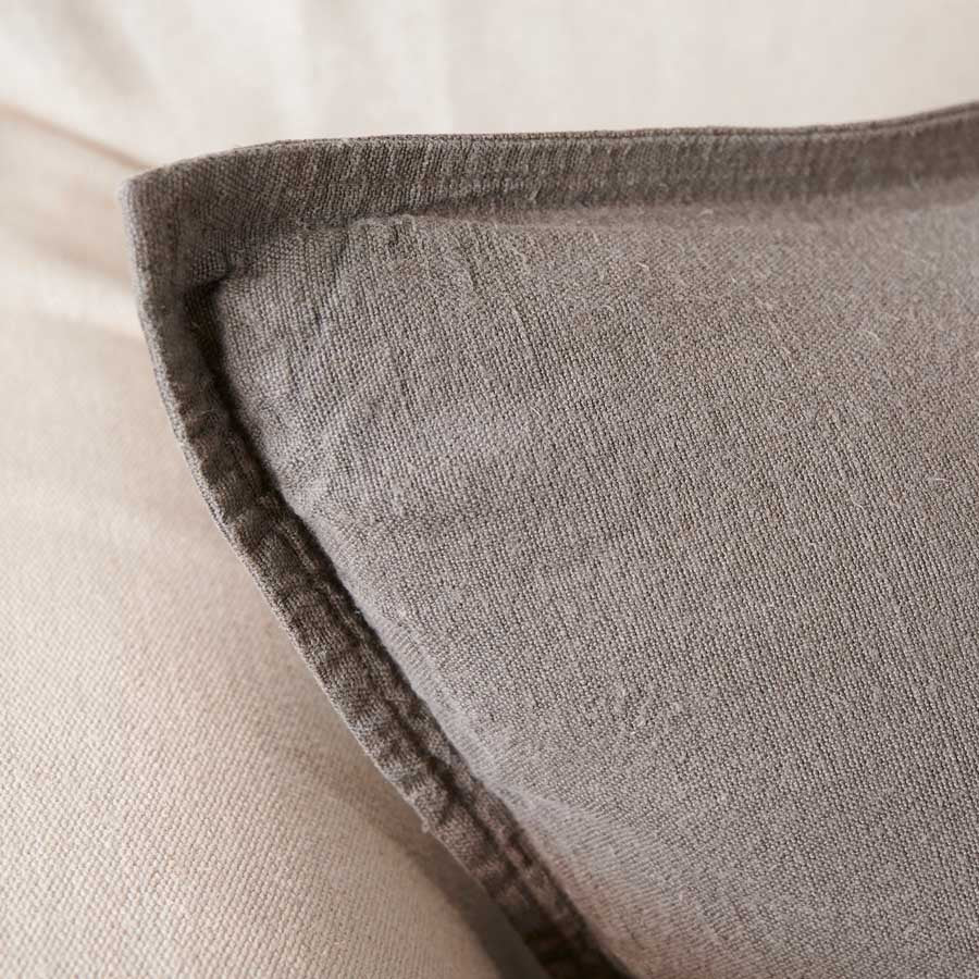 Luca Linen Cushion - Coal