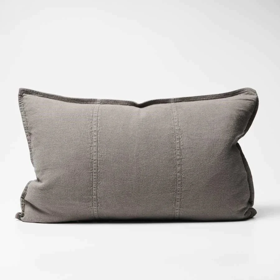 Luca Linen Cushion - Coal