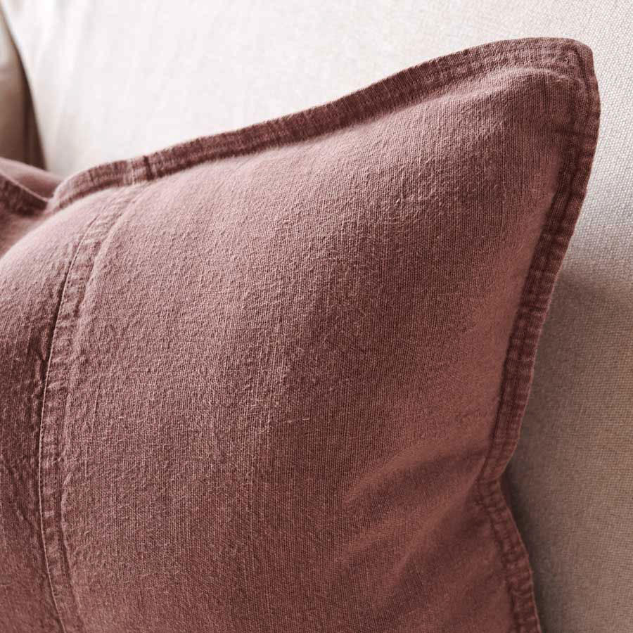 Luca Linen Cushion - Desert Rose