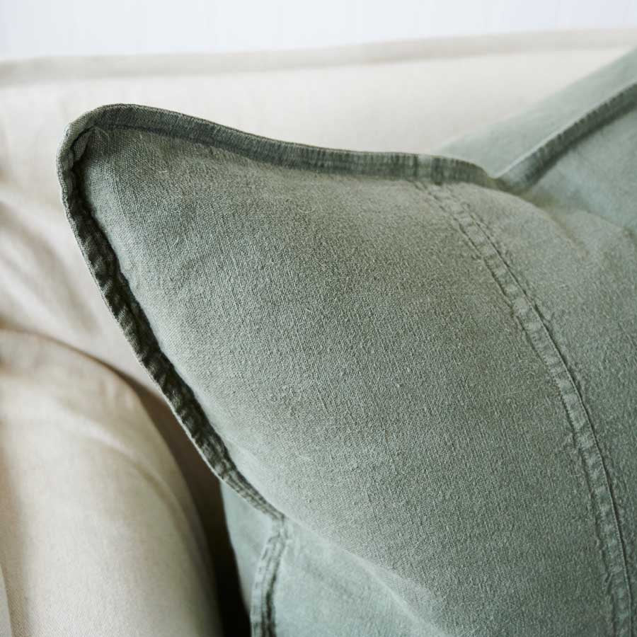 Luca Linen Cushion - Khaki