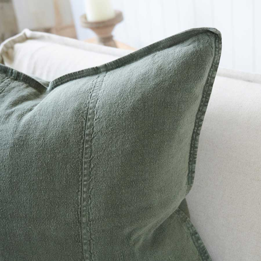 Luca Linen Cushion - Khaki