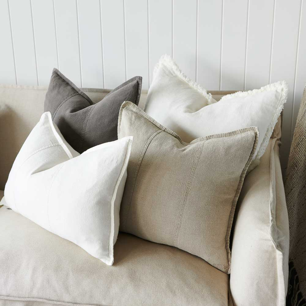 Luca Linen Cushion - Natural