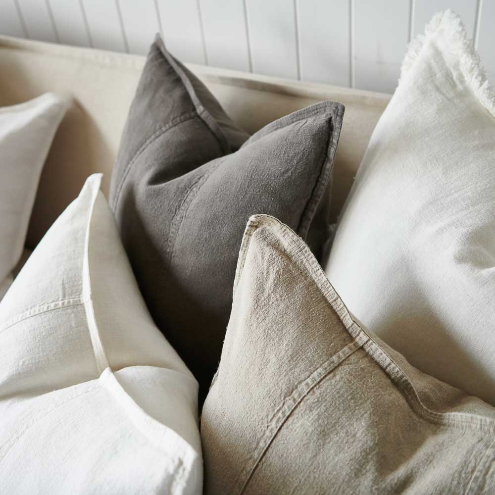 Luca Linen Cushion - Natural