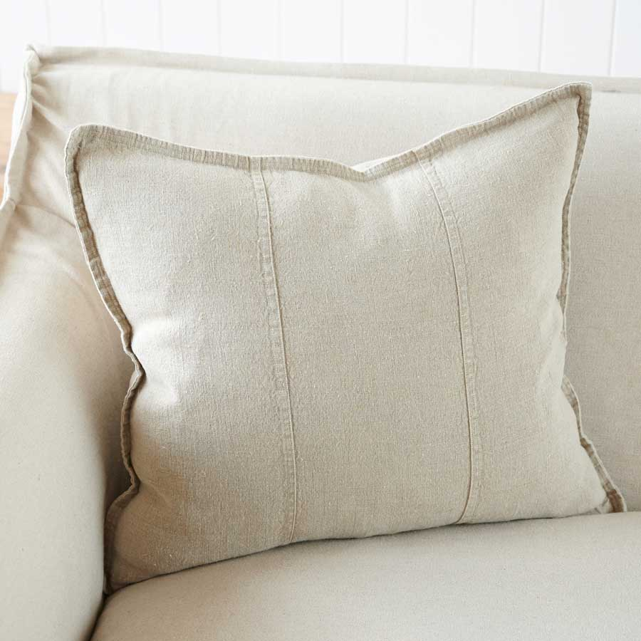 Luca Linen Cushion - Natural