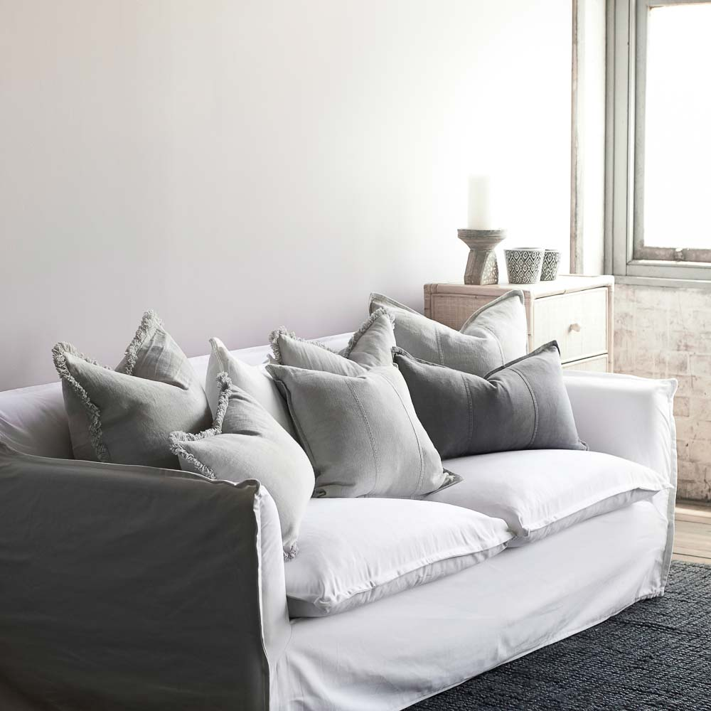 Luca Linen Cushion - Natural