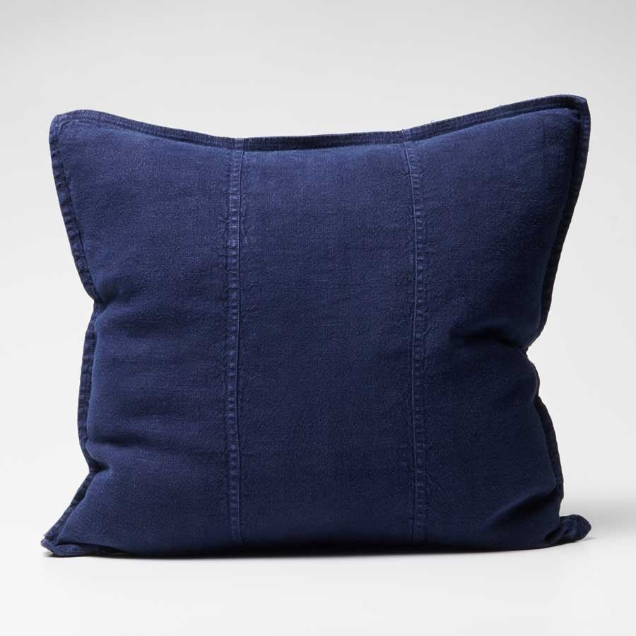 Luca Linen Cushion - Navy