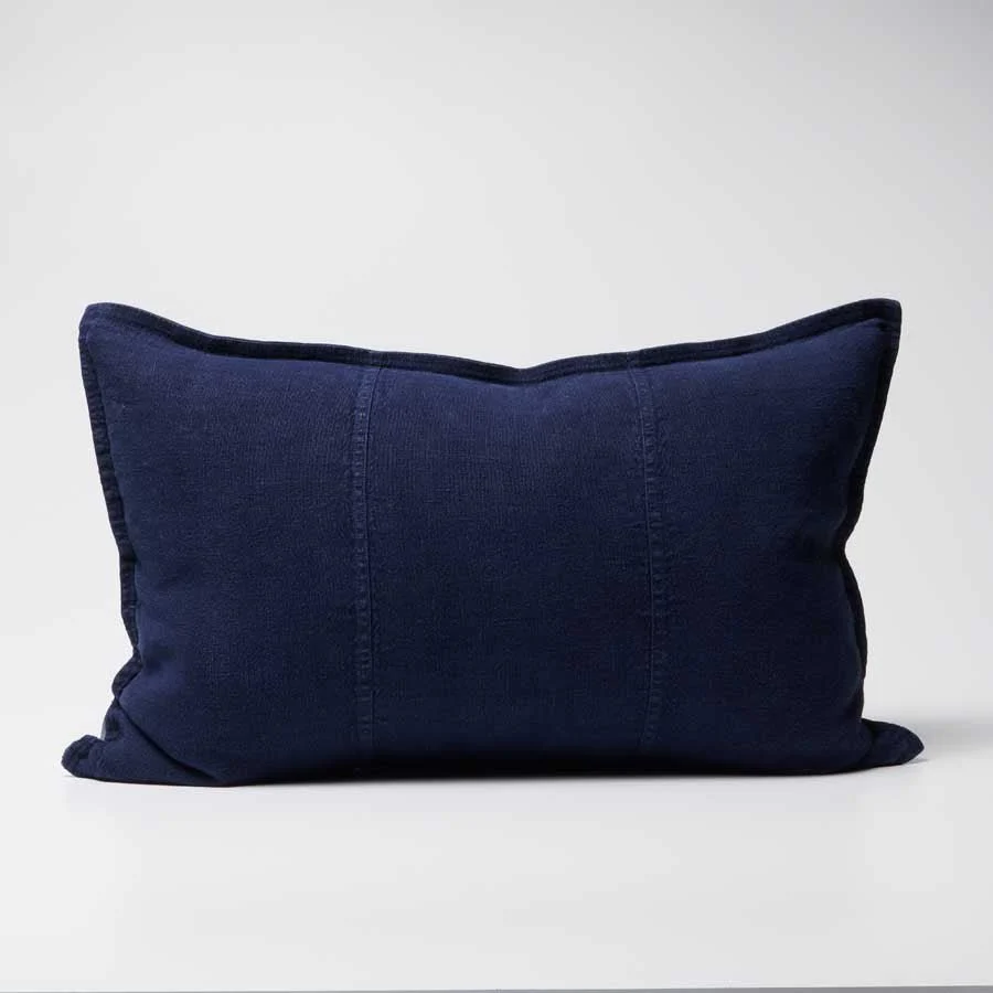 Luca Linen Cushion - Navy