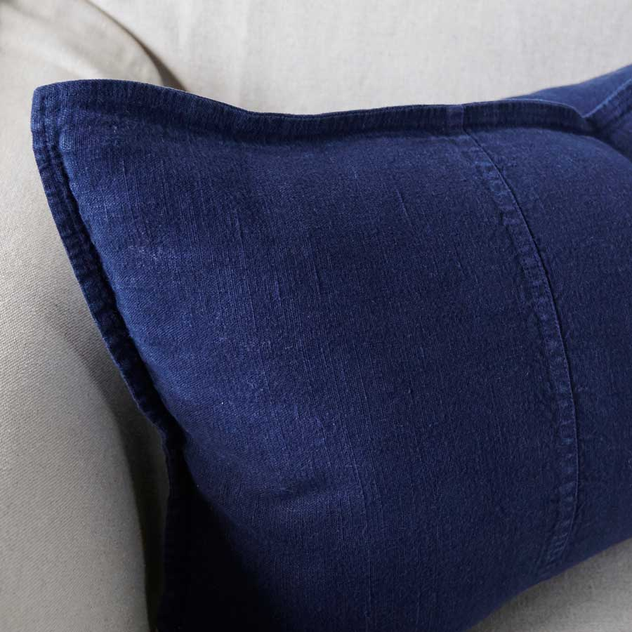 Luca Linen Cushion - Navy