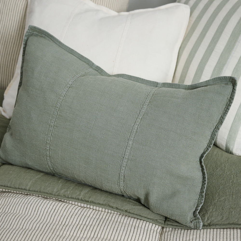 Luca Linen Cushion - Pistachio