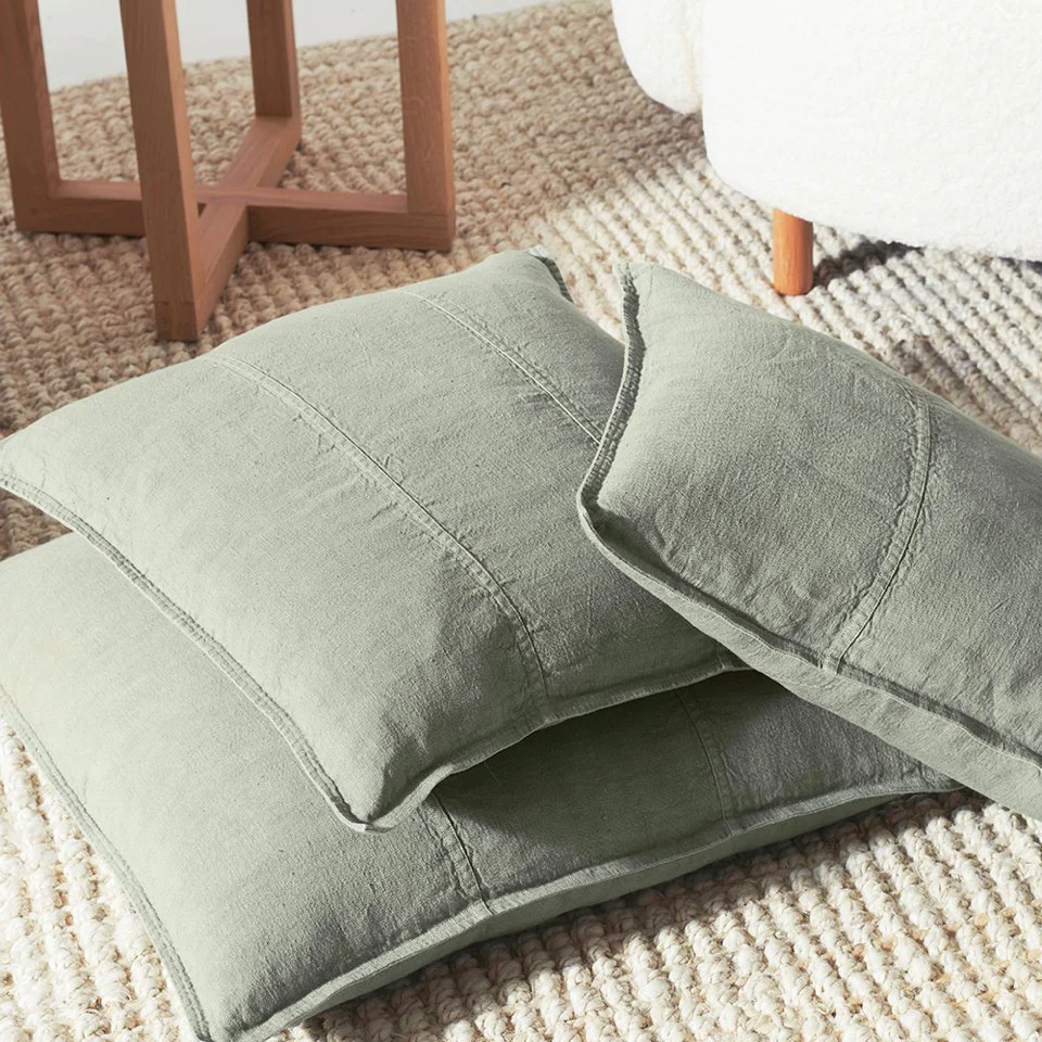 Luca Linen Cushion - Pistachio