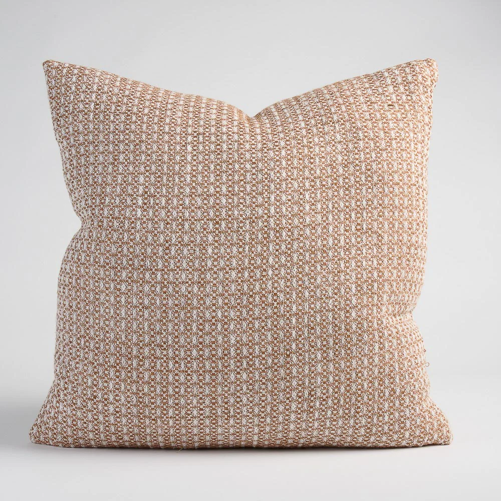 Noah Cushion - Nutmeg/White