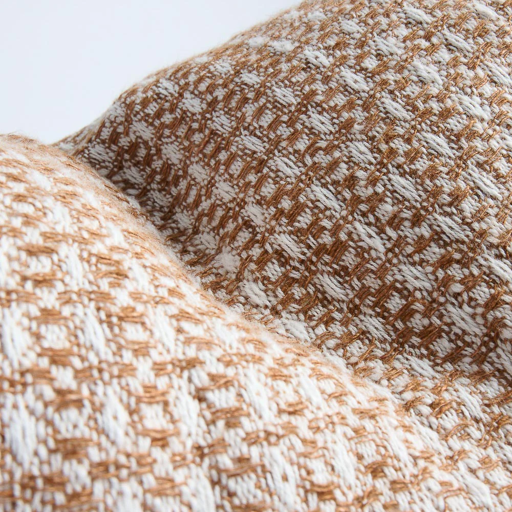 Noah Cushion - Nutmeg/White