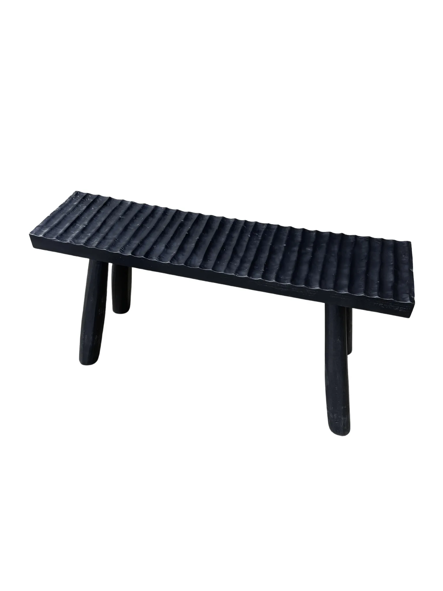 Black Wooden Bench Seat