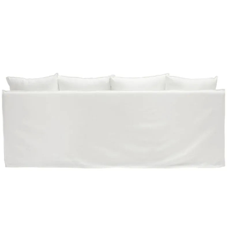 Como Linen White - 3.5 Seater