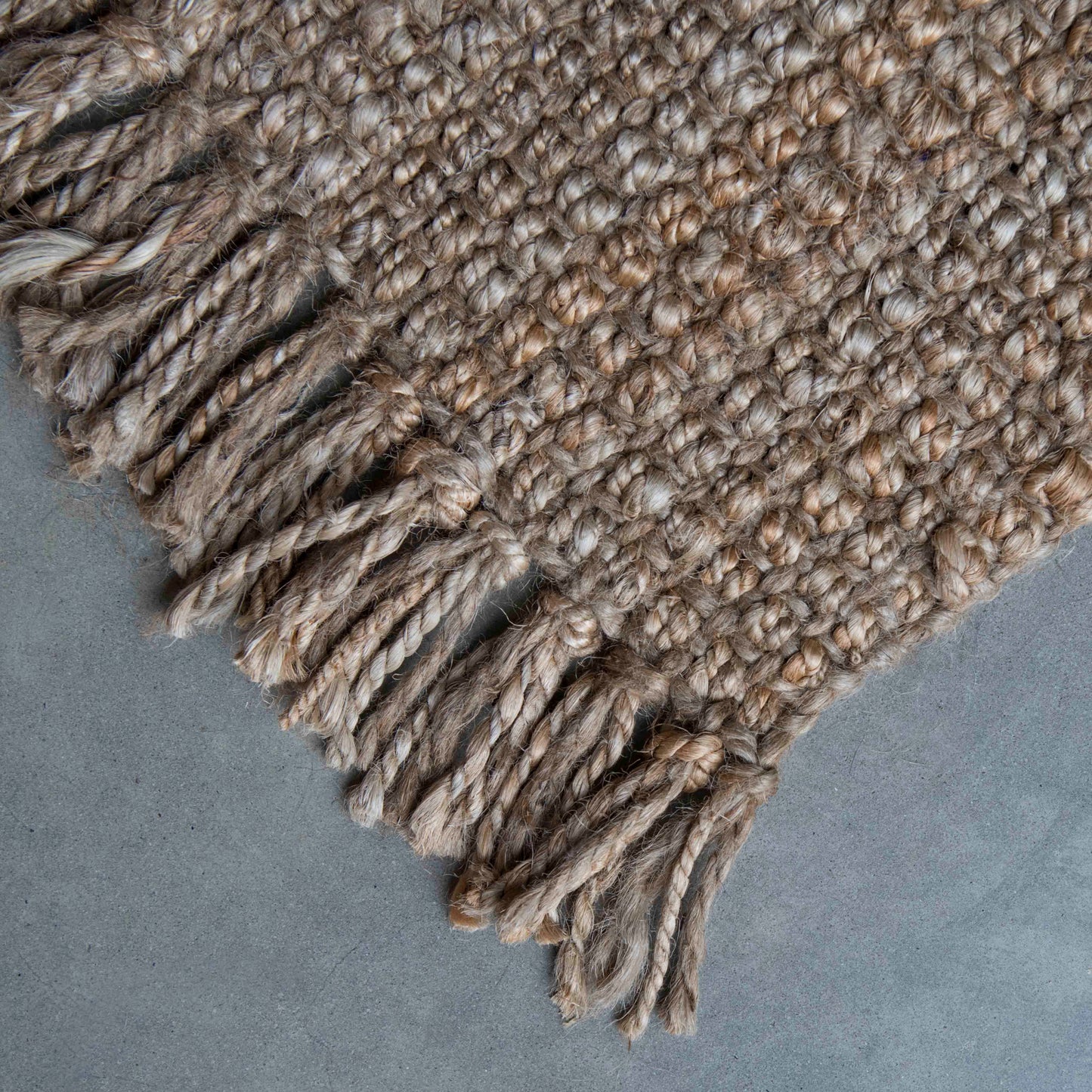 Natural Fringed Jute